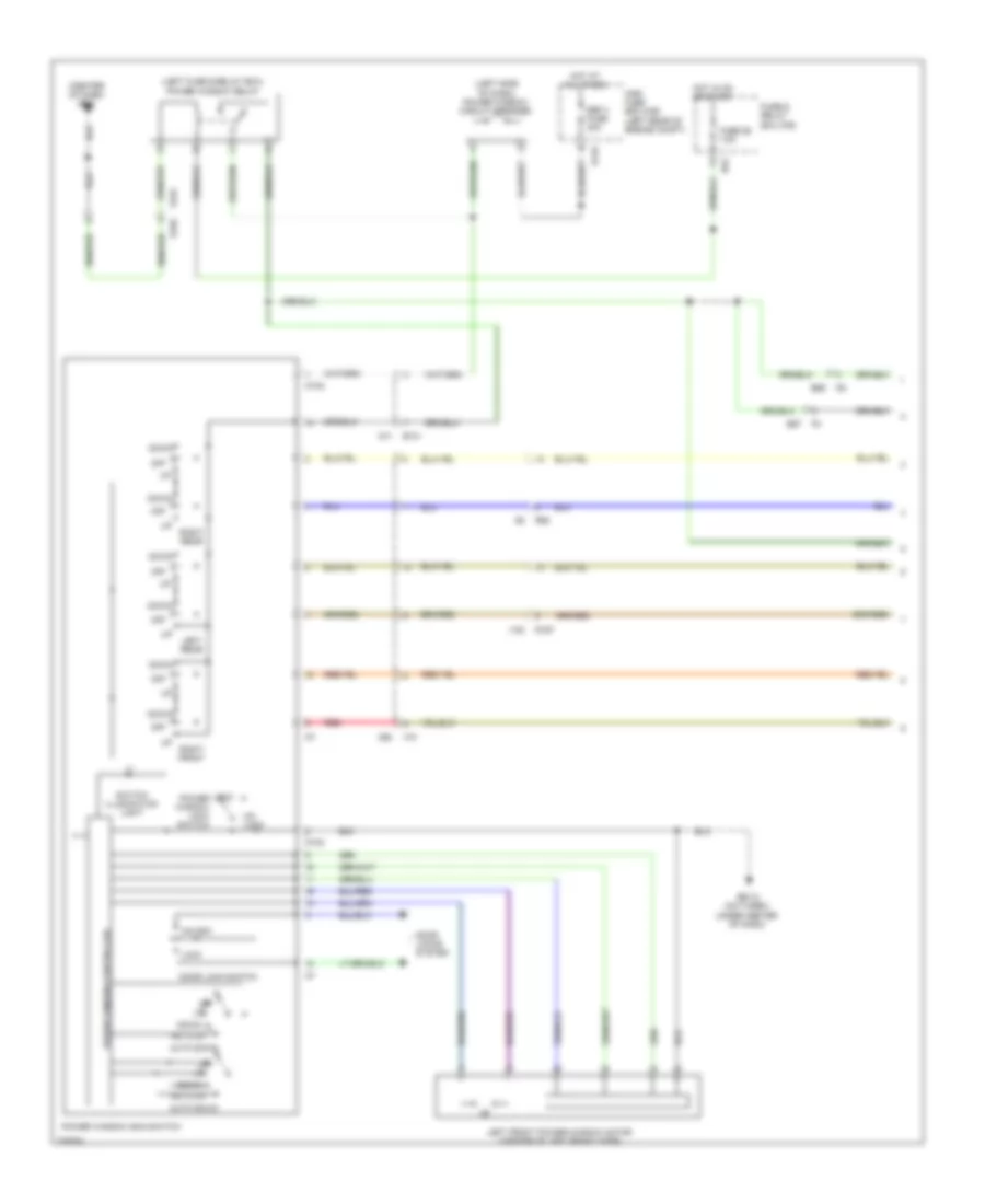 Power Windows Wiring Diagram 1 of 2 for Subaru Impreza Premium 2012