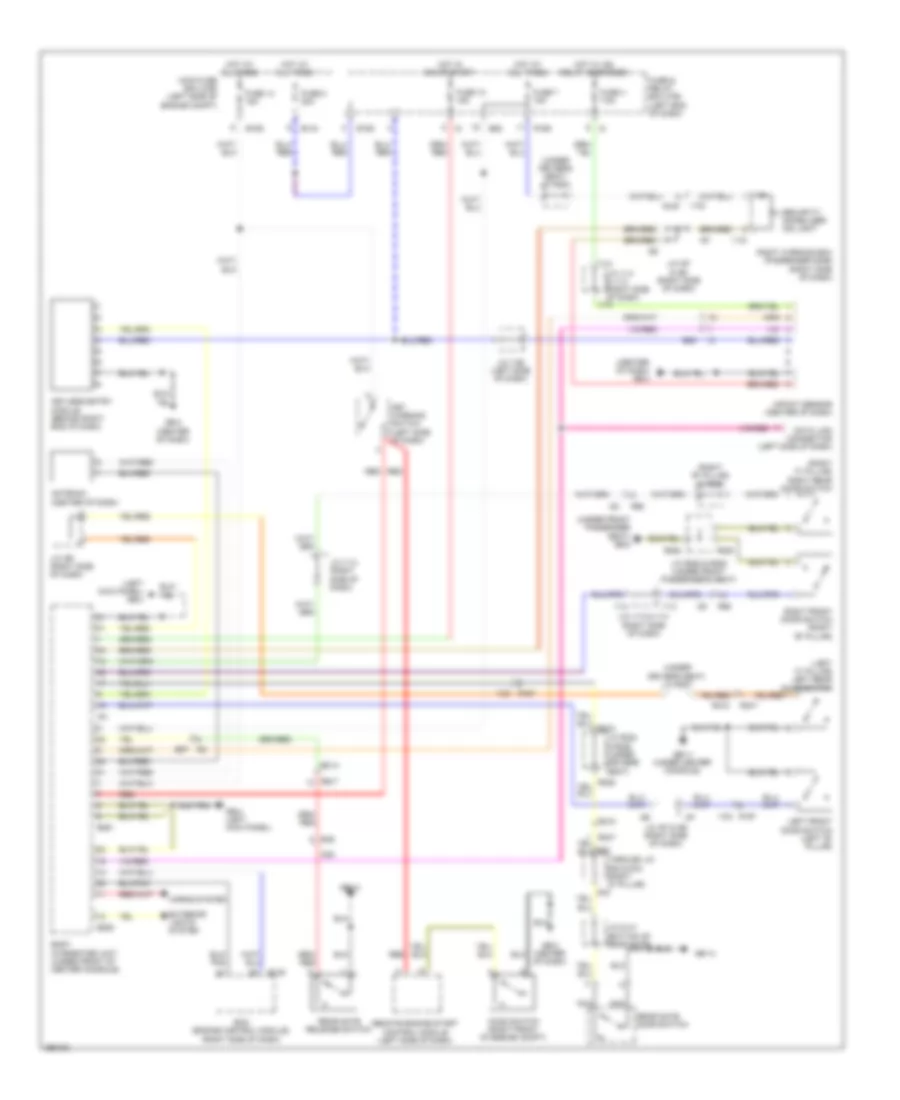 Anti-theft Wiring Diagram for Subaru Tribeca Limited 2014