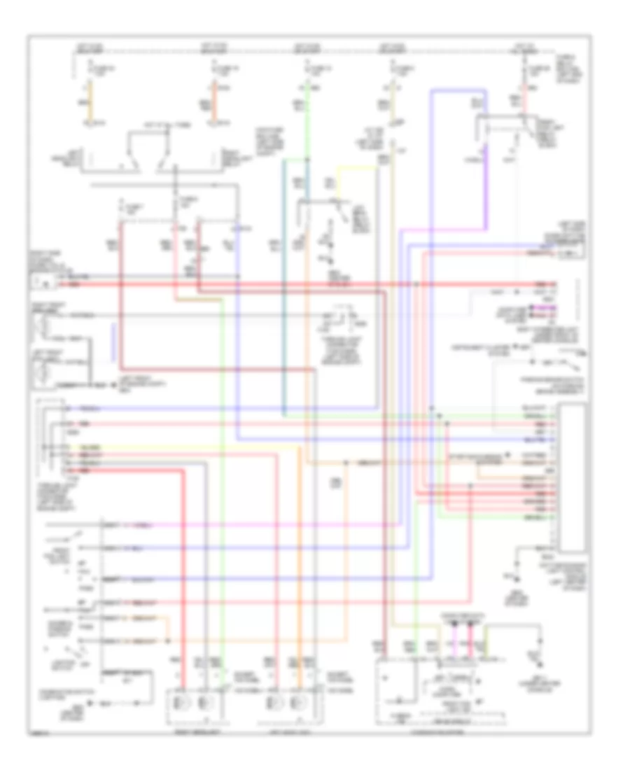 Headlights Wiring Diagram for Subaru Tribeca Limited 2014
