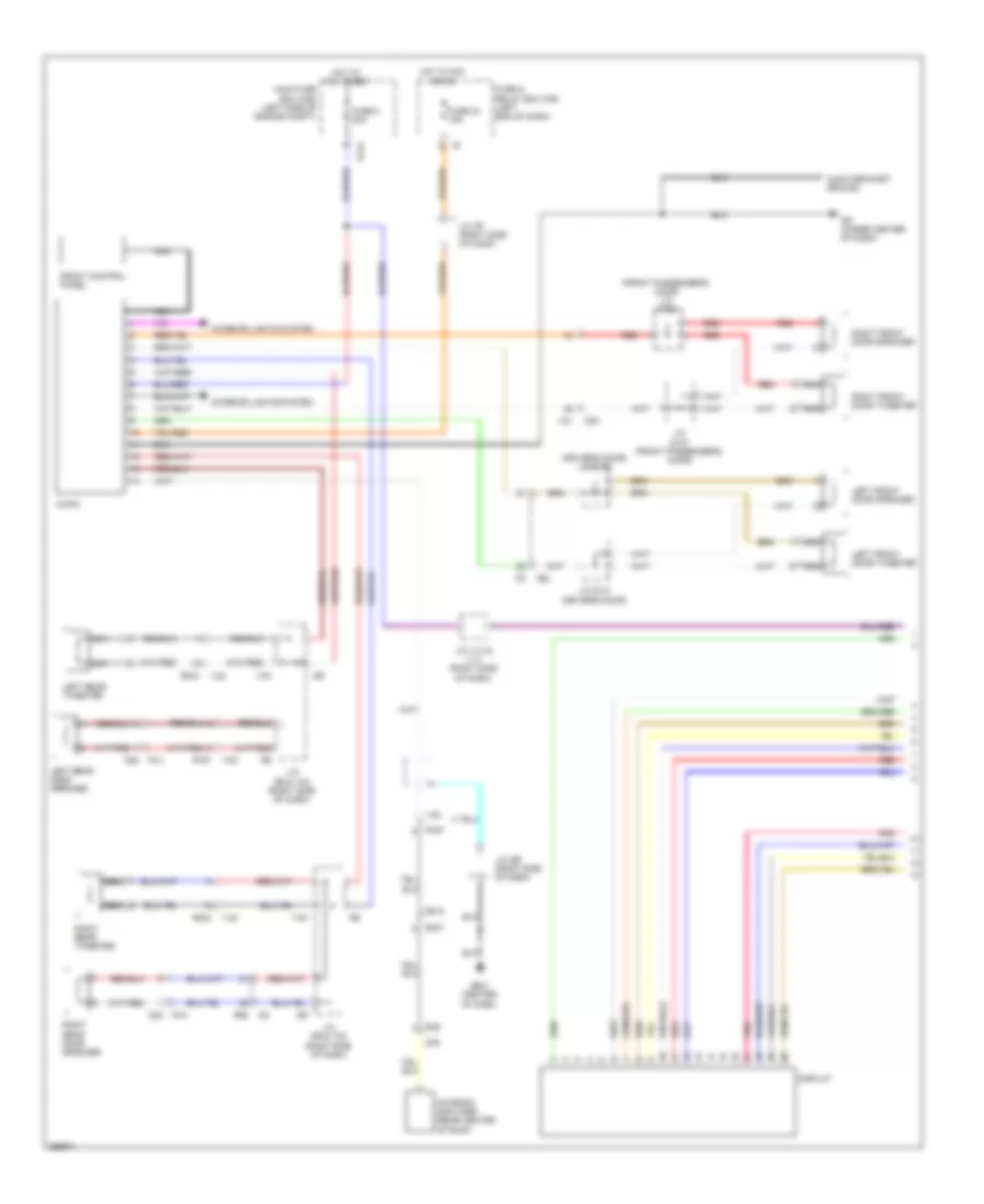 Base Radio Wiring Diagram, with XM Radio (1 of 2) for Subaru Tribeca Limited 2014