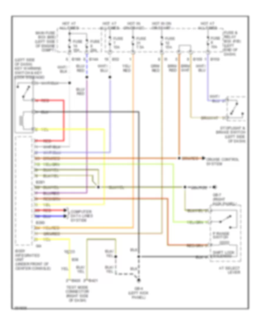 Shift Interlock Wiring Diagram for Subaru Tribeca Limited 2014
