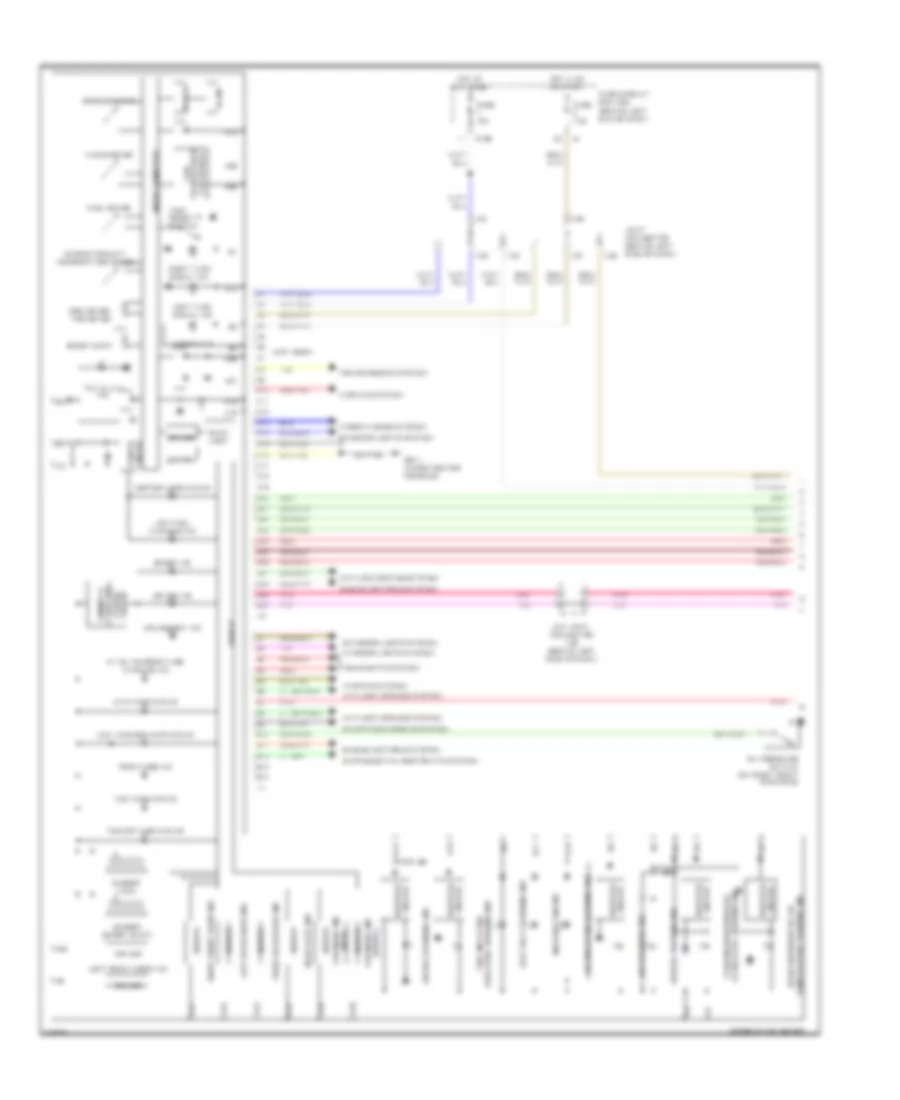 Instrument Cluster Wiring Diagram 1 of 2 for Subaru B9 Tribeca 2006