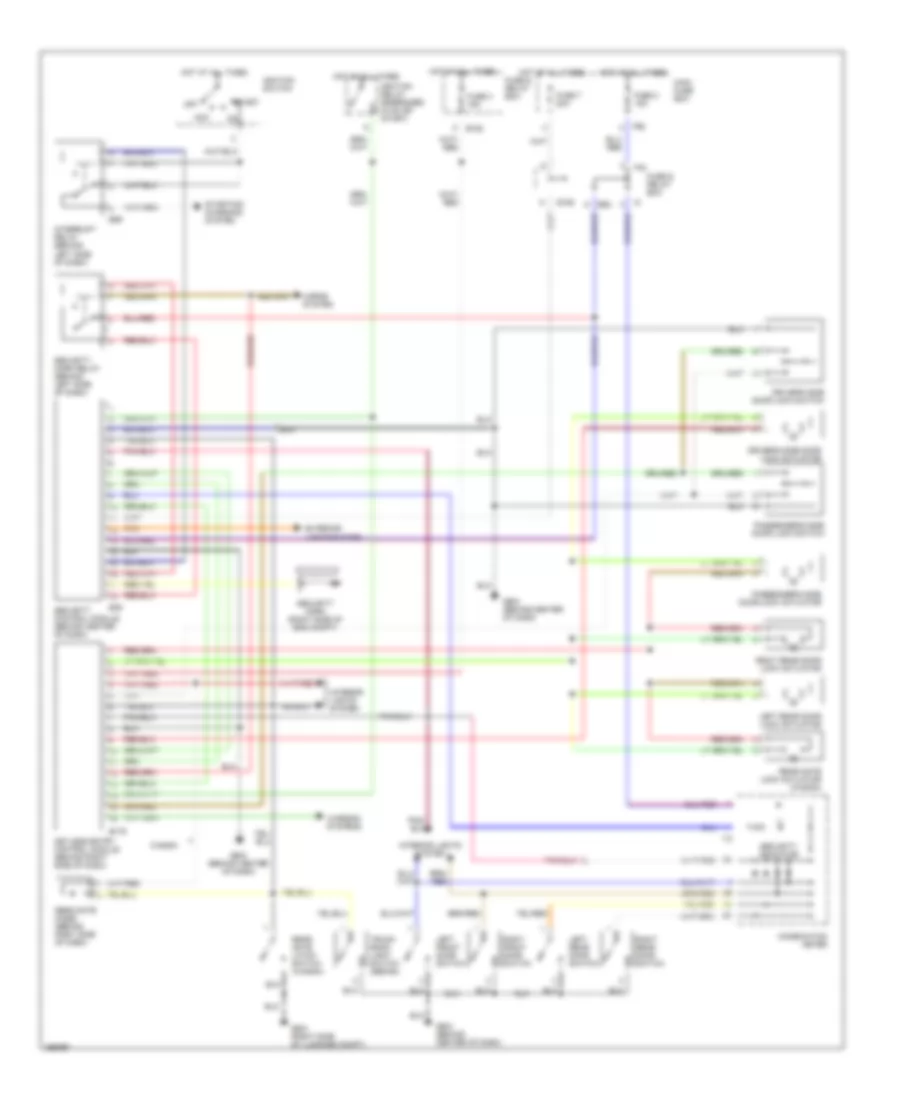 Power Door Lock Wiring Diagram with Keyless Entry for Subaru Legacy GT Limited 2002