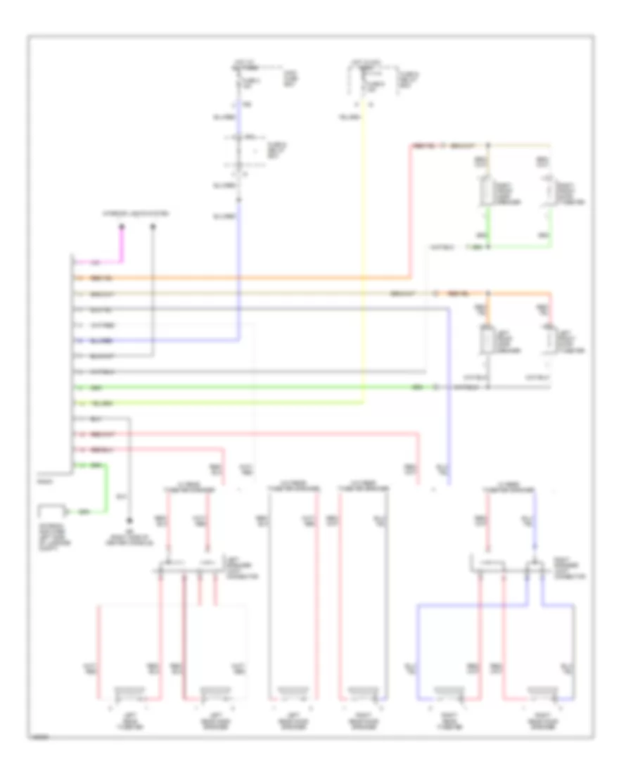 Radio Wiring Diagrams, without Macintosh Audio System for Subaru Legacy GT Limited 2002