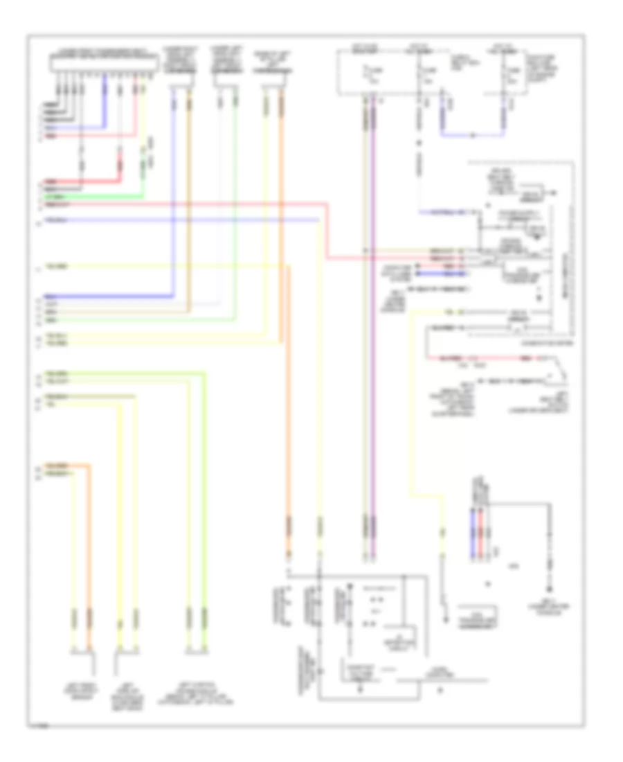Supplemental Restraints Wiring Diagram, without HEV (2 of 2) for Subaru XV Crosstrek Hybrid 2014