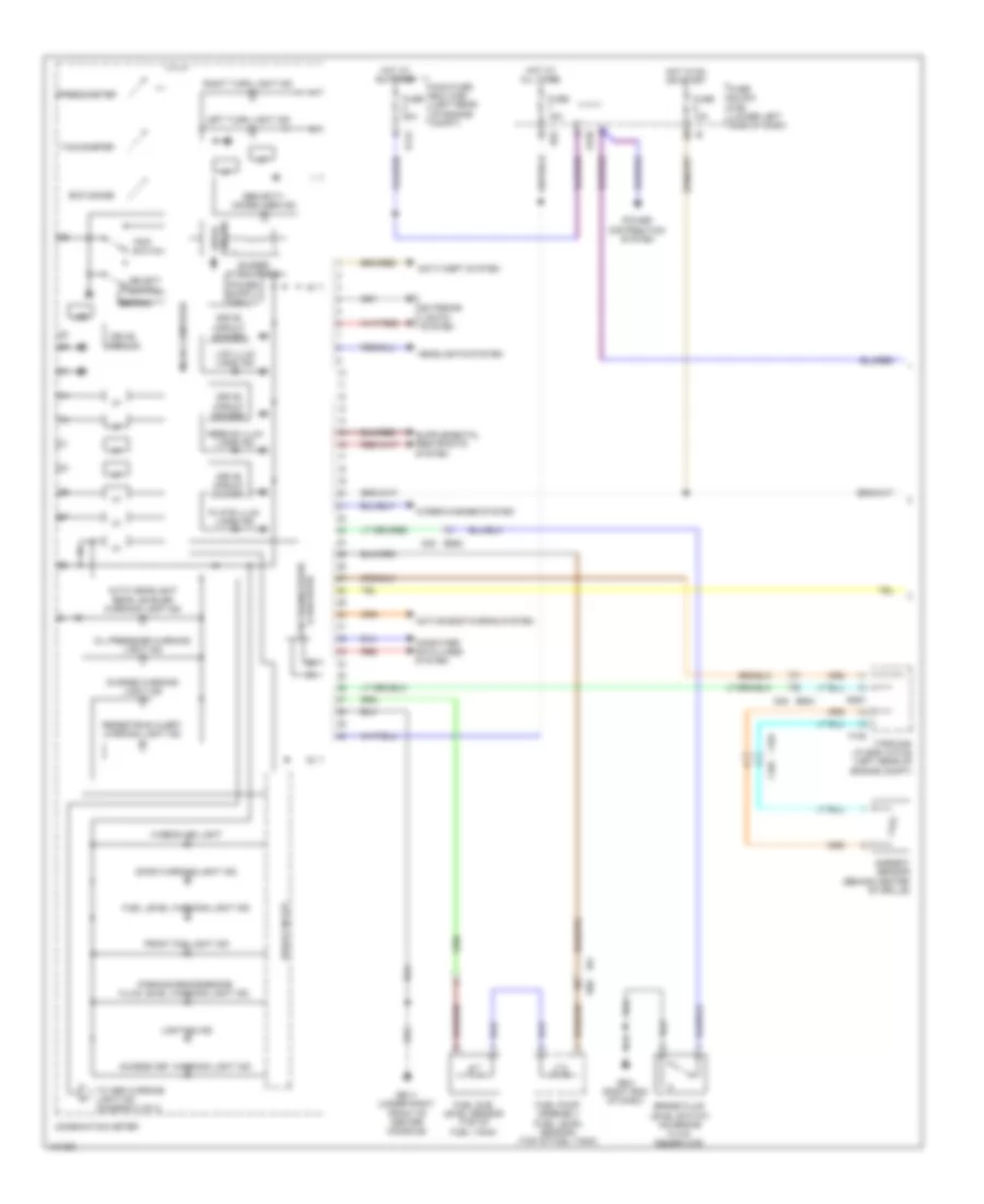 Instrument Cluster Wiring Diagram with HEV 1 of 3 for Subaru XV Crosstrek Hybrid 2014