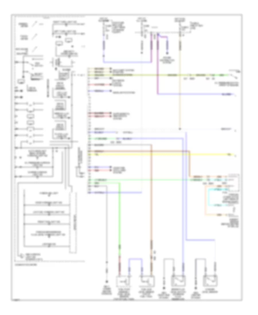 Instrument Cluster Wiring Diagram without HEV 1 of 3 for Subaru XV Crosstrek Hybrid 2014