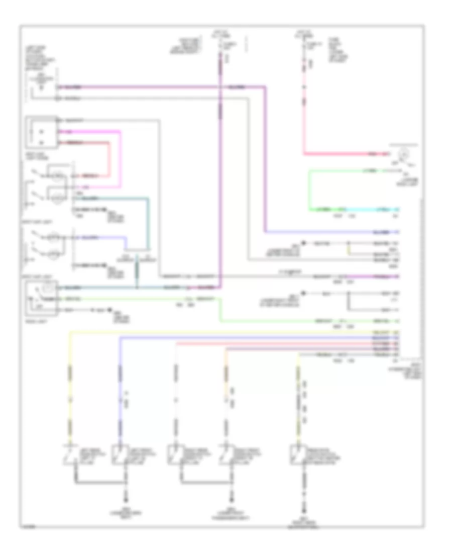 Courtesy Lamps Wiring Diagram with HEV for Subaru XV Crosstrek Hybrid 2014