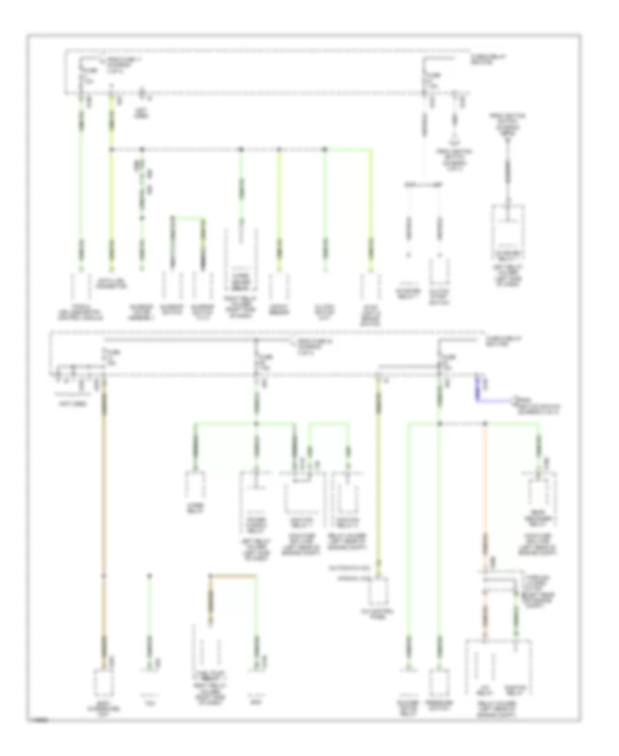 Power Distribution Wiring Diagram without HEV 4 of 4 for Subaru XV Crosstrek Hybrid 2014