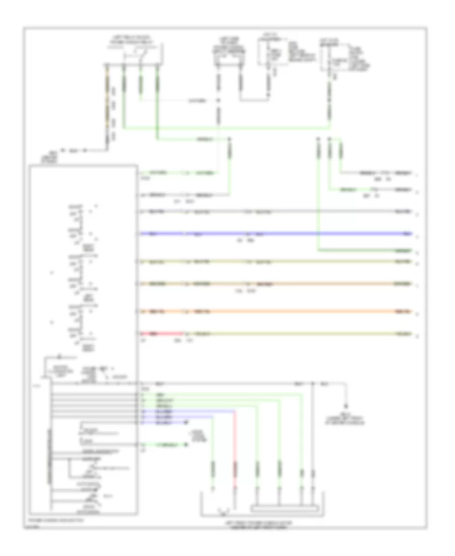 Power Windows Wiring Diagram with HEV 1 of 2 for Subaru XV Crosstrek Hybrid 2014