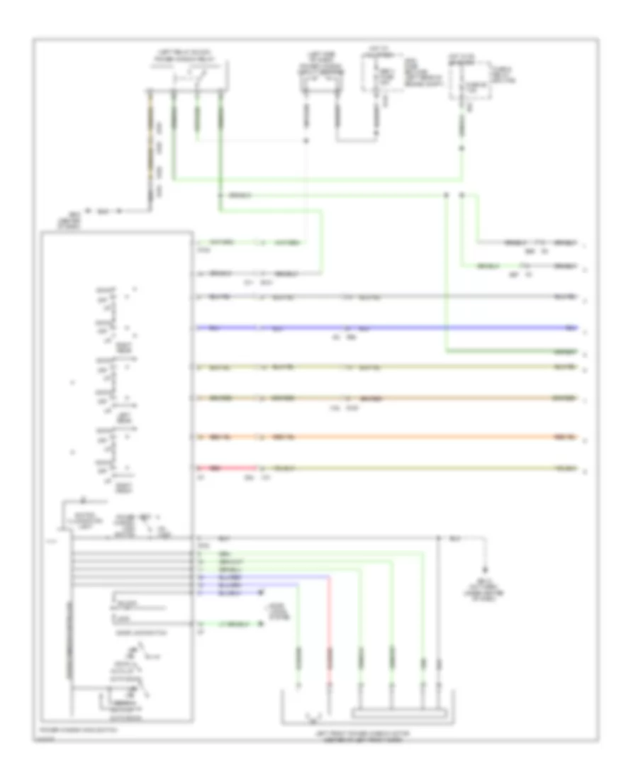 Power Windows Wiring Diagram without HEV 1 of 2 for Subaru XV Crosstrek Hybrid 2014