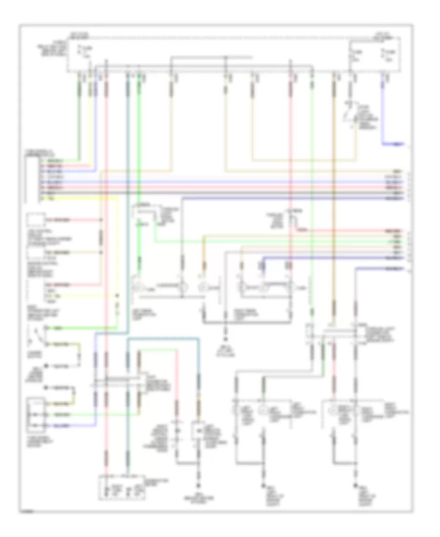 Exterior Lamps Wiring Diagram (1 of 2) for Subaru B9 Tribeca Limited 2006
