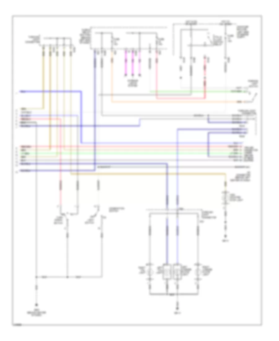 Exterior Lamps Wiring Diagram 2 of 2 for Subaru B9 Tribeca Limited 2006