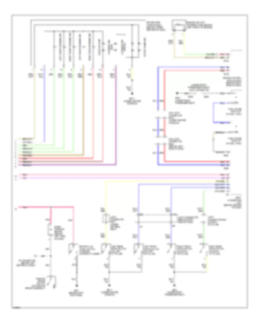 Instrument Cluster Wiring Diagram (2 of 2) for Subaru B9 Tribeca Limited 2006