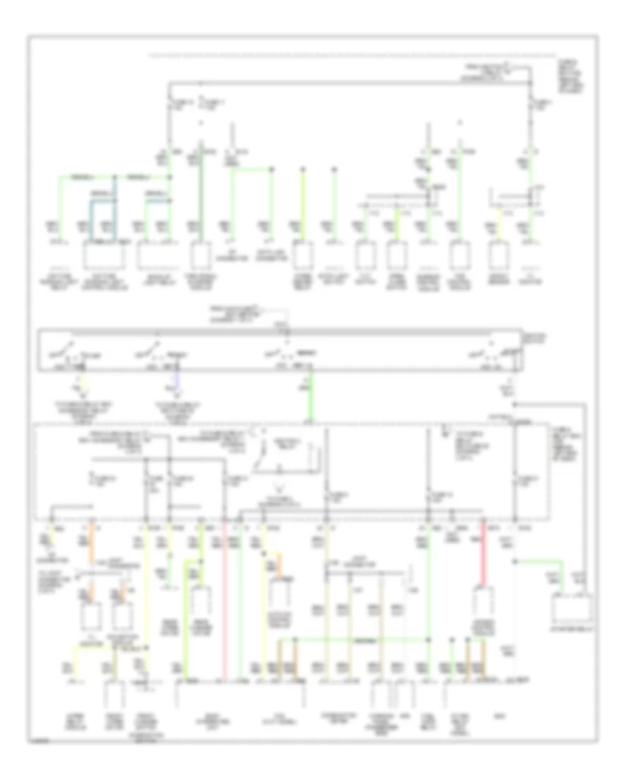 Power Distribution Wiring Diagram 2 of 4 for Subaru B9 Tribeca Limited 2006