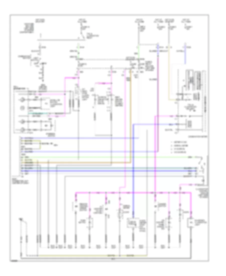 Instrument Illumination Wiring Diagram for Subaru Outback Limited 2008