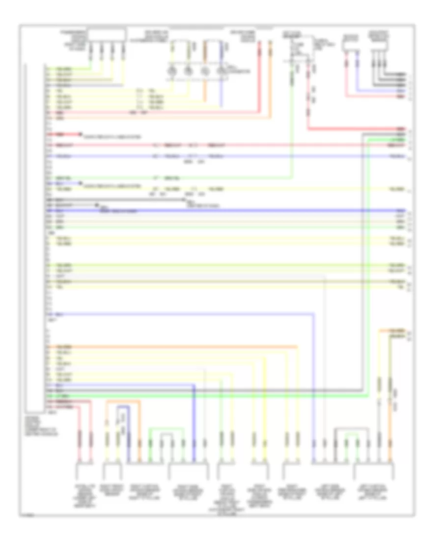 Supplemental Restraints Wiring Diagram, without HEV (1 of 2) for Subaru XV Crosstrek Hybrid Touring 2014
