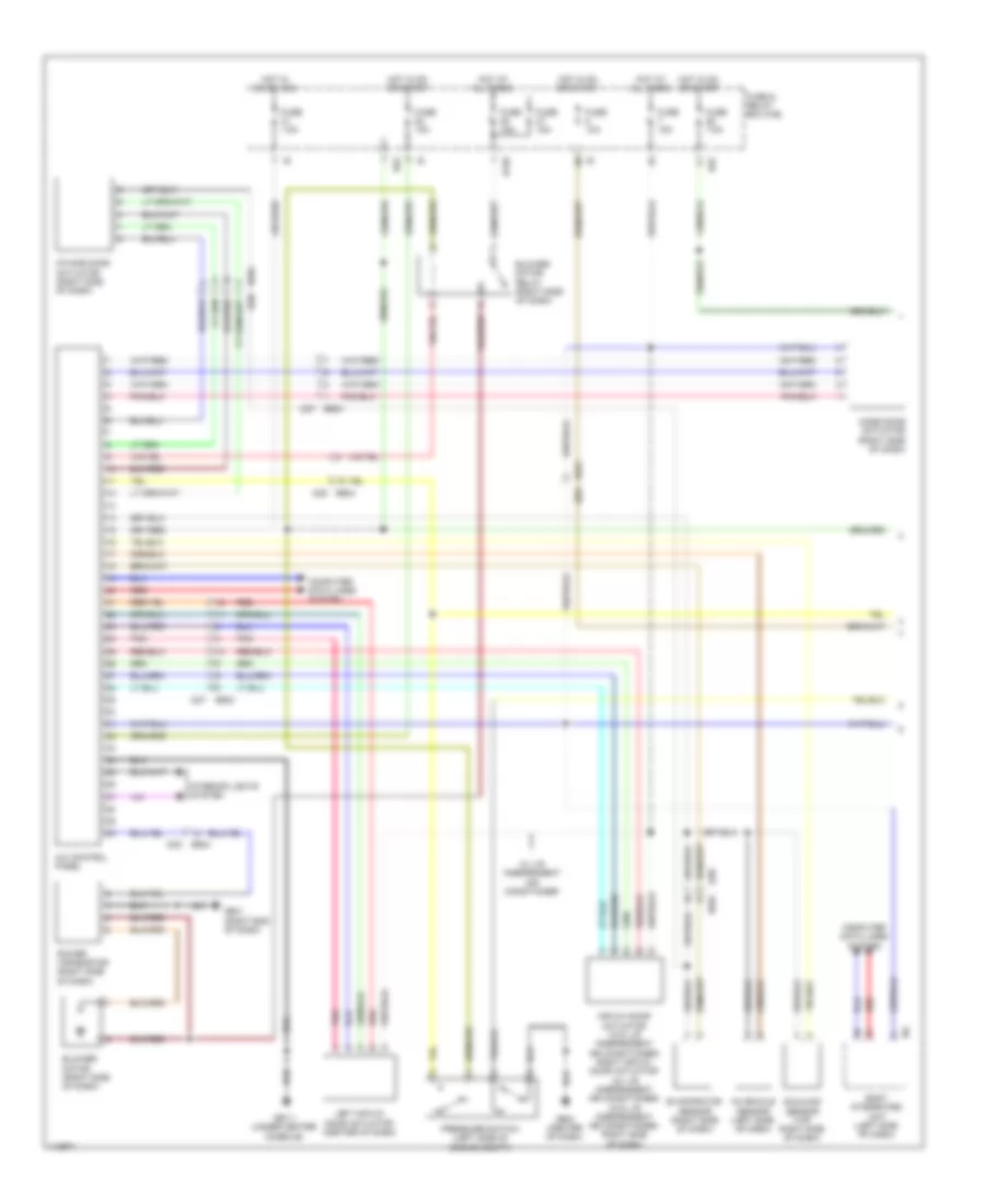 Automatic AC Wiring Diagram, without HEV (1 of 2) for Subaru XV Crosstrek Hybrid Touring 2014