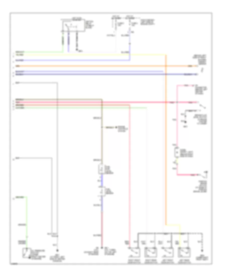 Instrument Cluster Wiring Diagram with Sport Shift 2 of 2 for Subaru Baja 2006