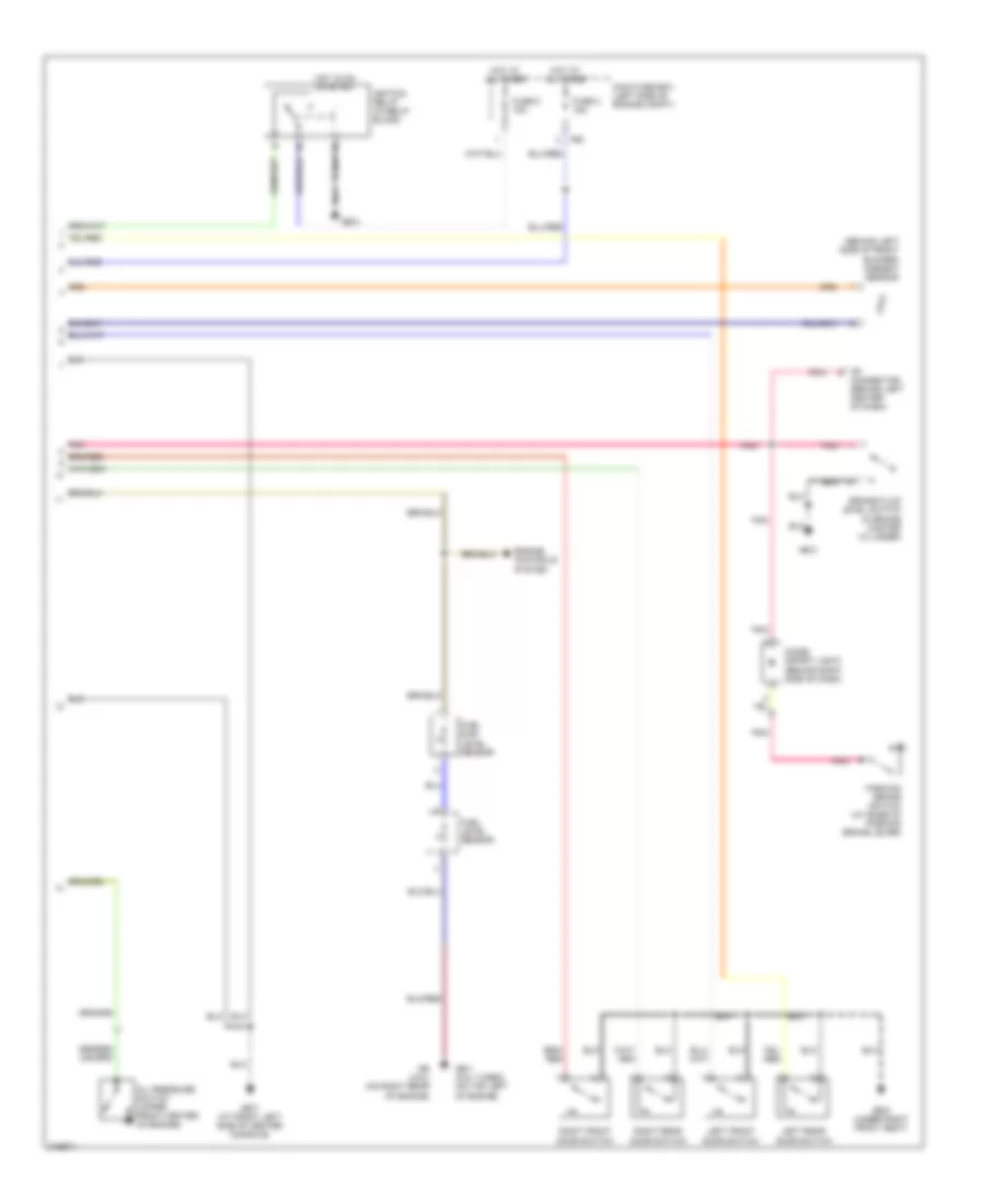 Instrument Cluster Wiring Diagram, without Sport Shift (2 of 2) for Subaru Baja 2006