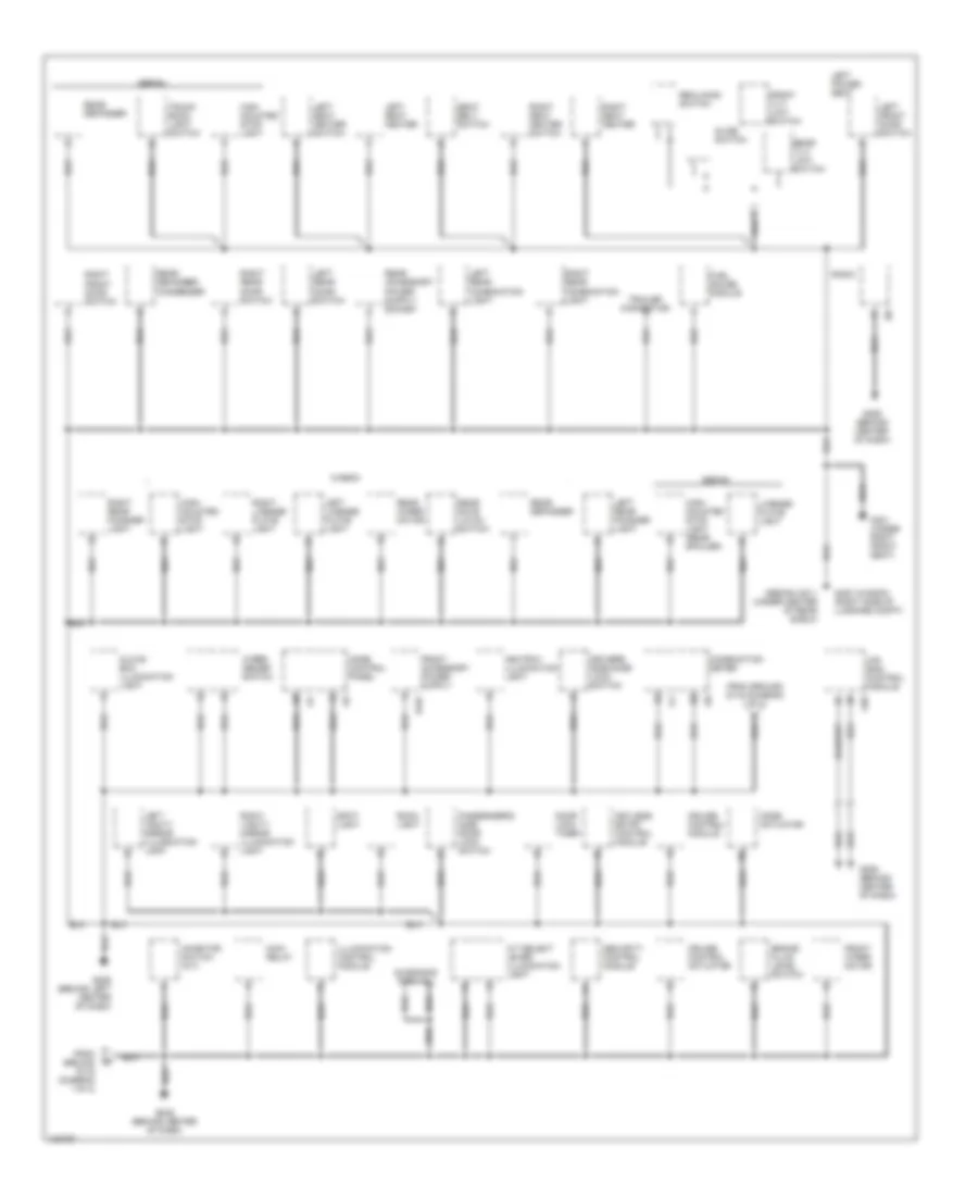 Ground Distribution Wiring Diagram 2 of 2 for Subaru Legacy GT 2000