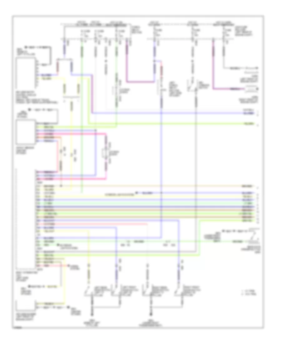 Power Door Locks Wiring Diagram 1 of 2 for Subaru Impreza WRX 2012