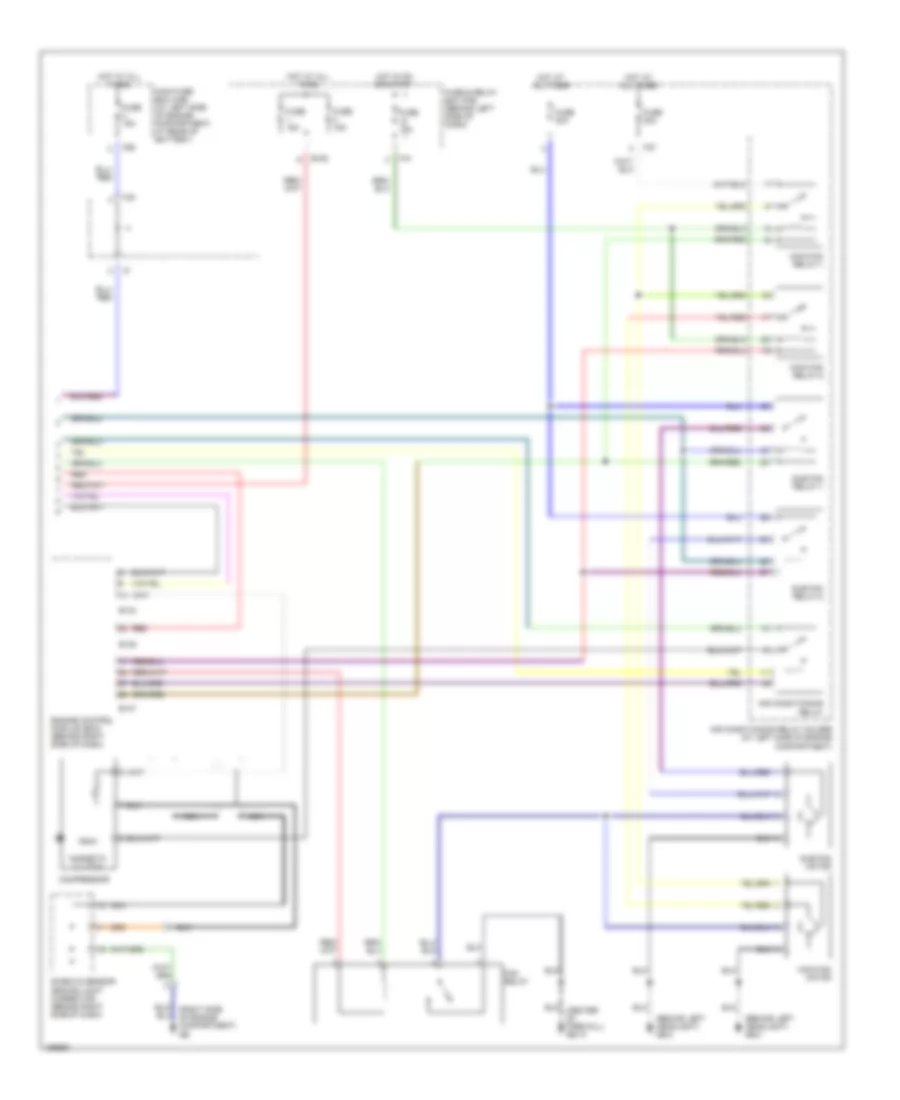 3.0L, Automatic AC Wiring Diagram (2 of 2) for Subaru Outback 2002
