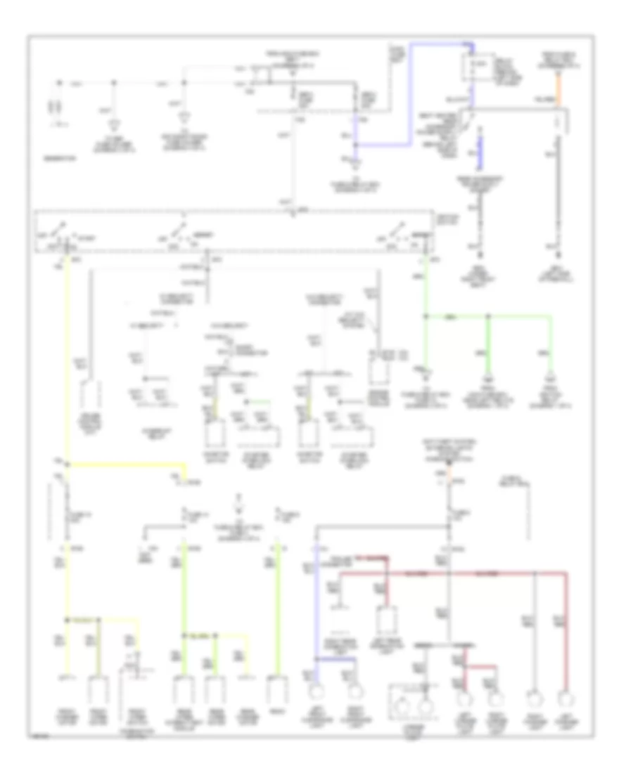 Power Distribution Wiring Diagram (2 of 4) for Subaru Outback 2002