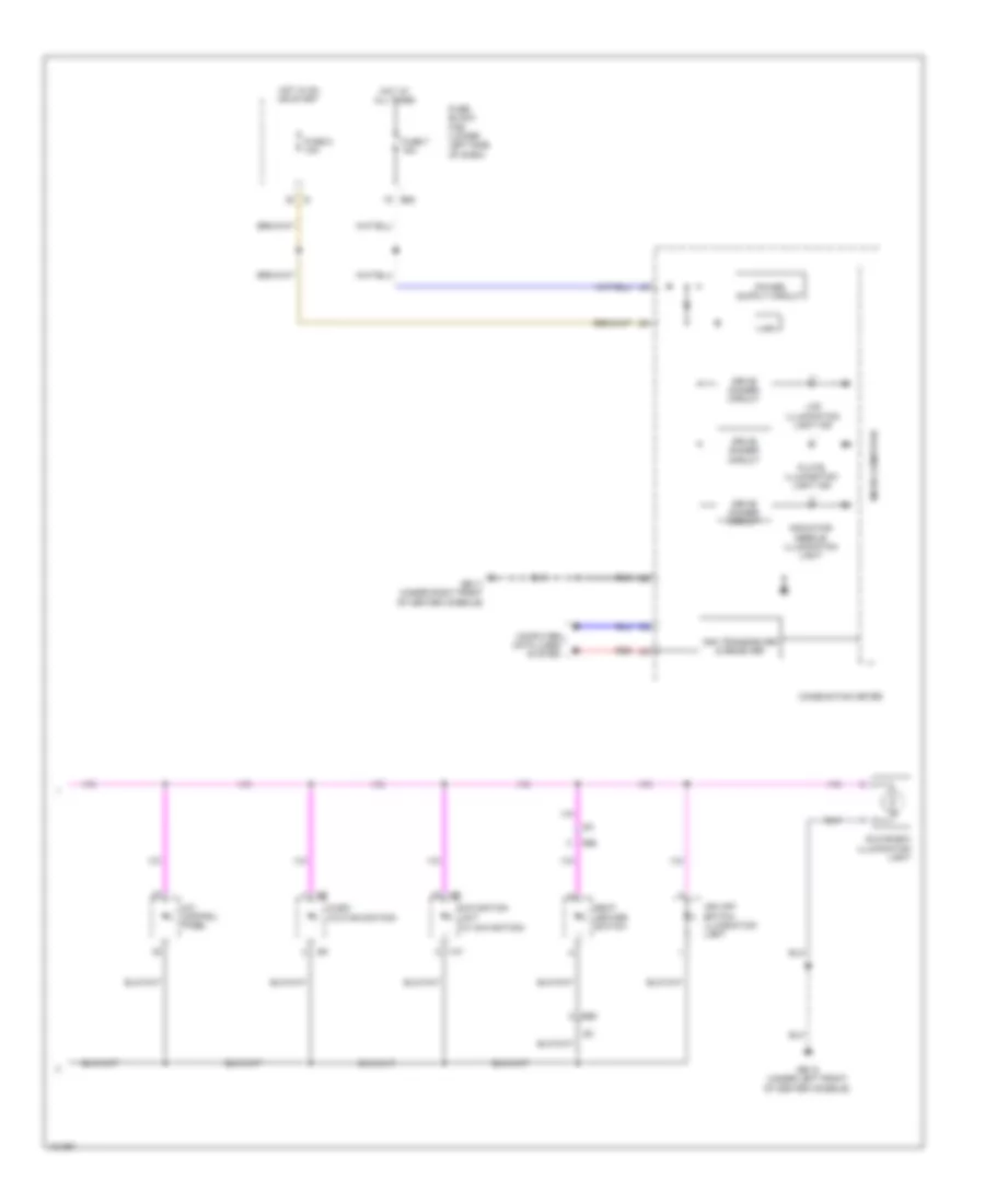 Instrument Illumination Wiring Diagram, with HEV (2 of 2) for Subaru XV Crosstrek Limited 2014