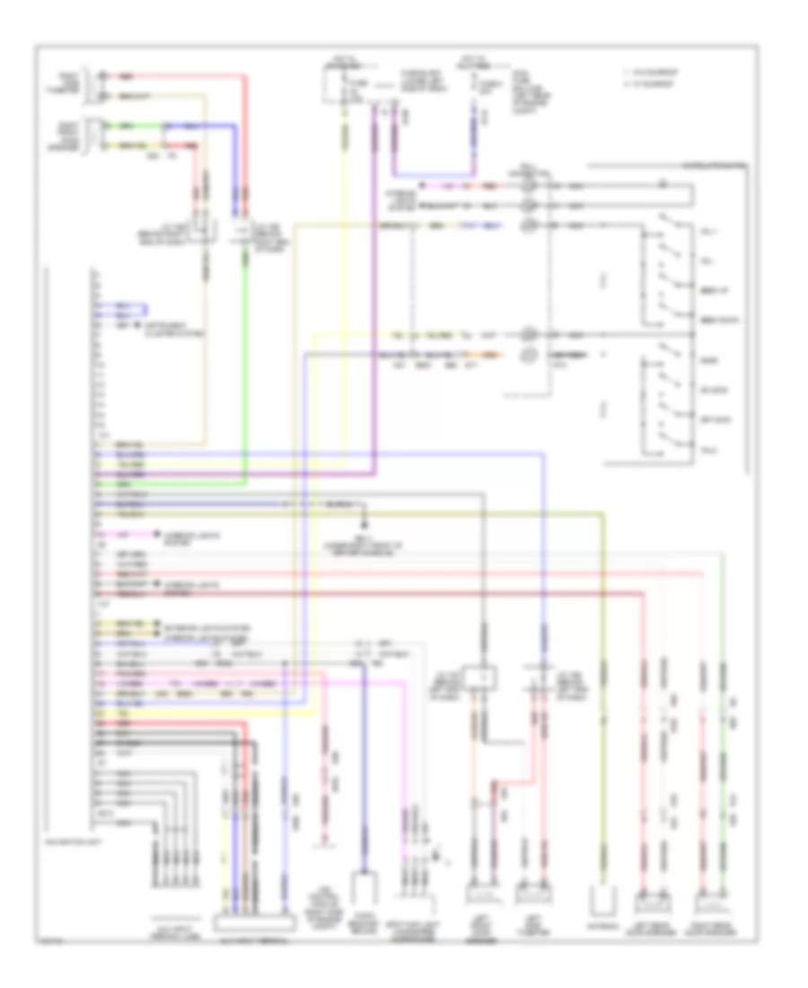 Navigation Wiring Diagram with HEV for Subaru XV Crosstrek Limited 2014