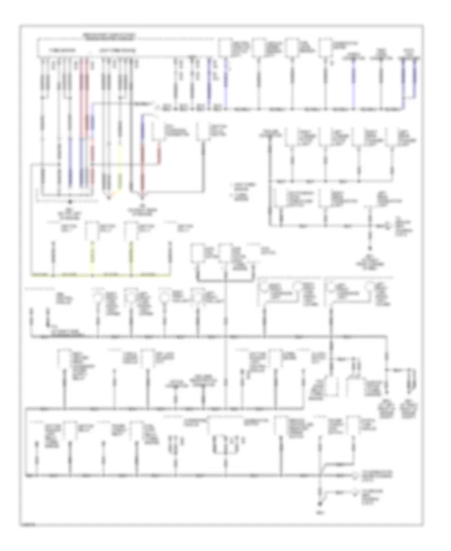 Ground Distribution Wiring Diagram 1 of 2 for Subaru Baja Turbo 2006