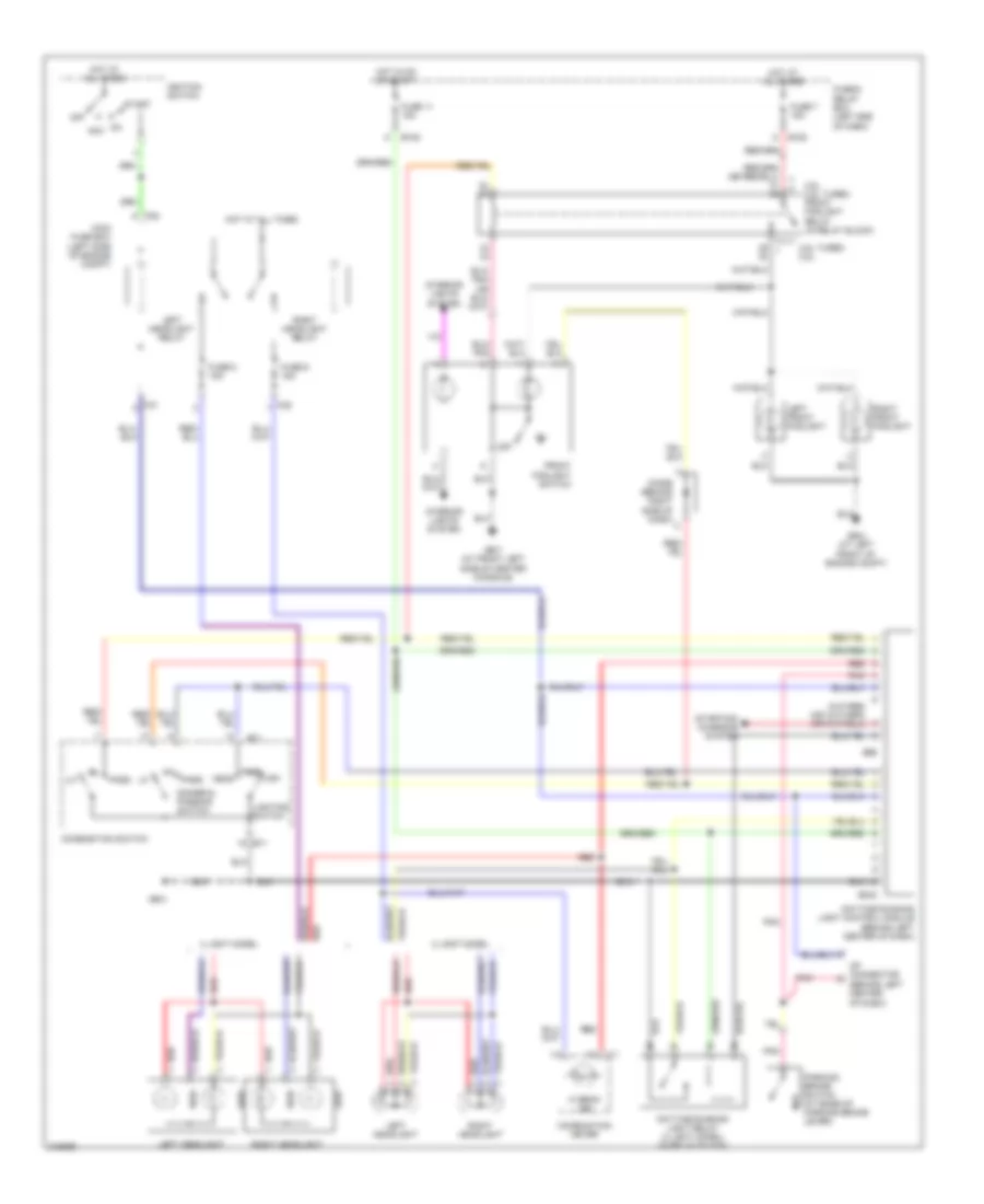 Headlamps Wiring Diagram for Subaru Baja Turbo 2006