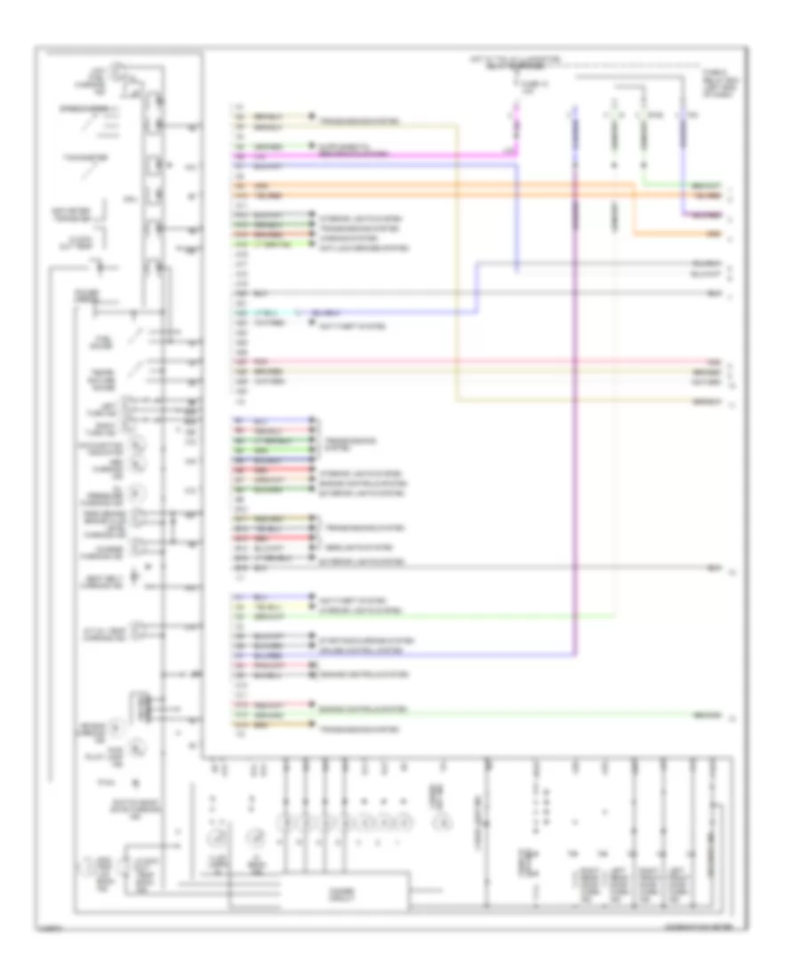 Instrument Cluster Wiring Diagram, without Sport Shift (1 of 2) for Subaru Baja Turbo 2006