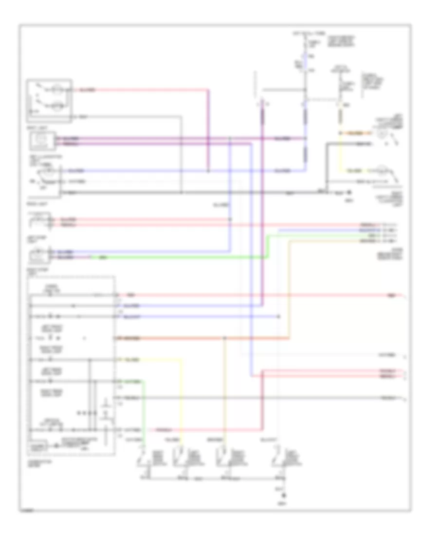 Courtesy Lamps Wiring Diagram 1 of 2 for Subaru Baja Turbo 2006