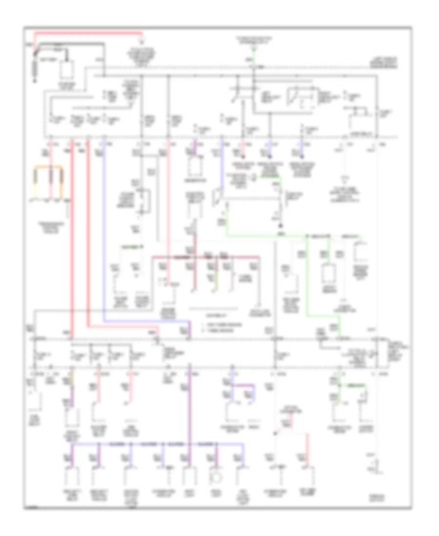 Power Distribution Wiring Diagram 1 of 4 for Subaru Baja Turbo 2006