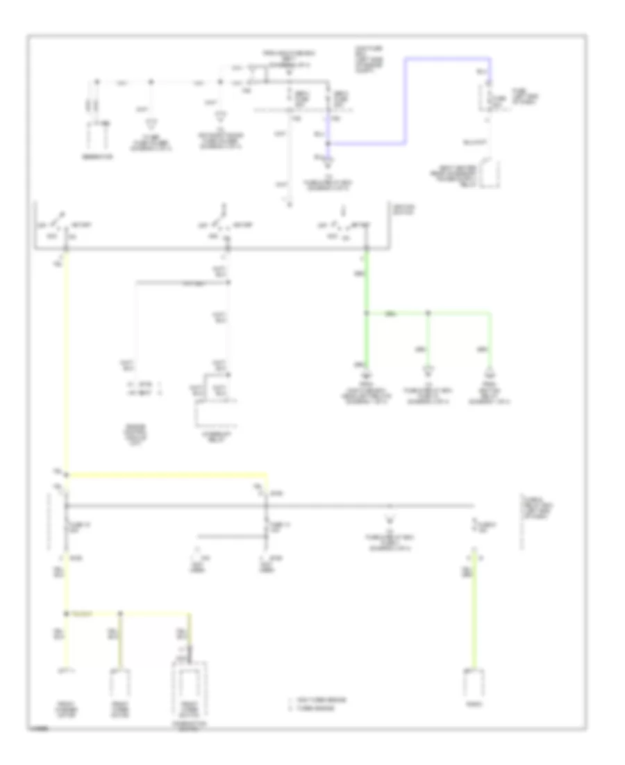 Power Distribution Wiring Diagram 2 of 4 for Subaru Baja Turbo 2006