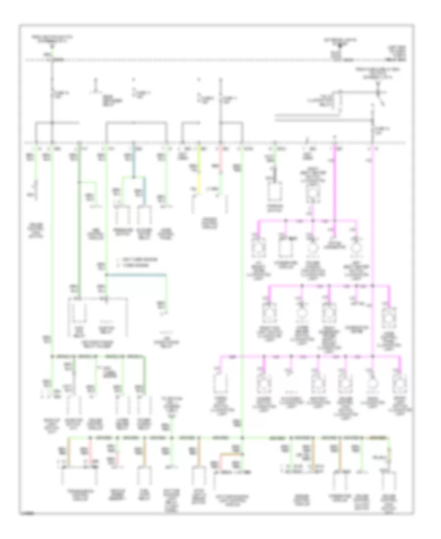 Power Distribution Wiring Diagram (3 of 4) for Subaru Baja Turbo 2006