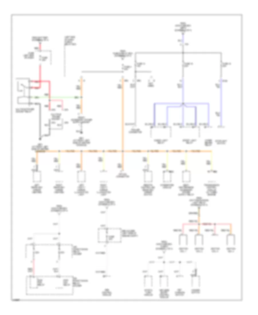 Power Distribution Wiring Diagram (4 of 4) for Subaru Baja Turbo 2006