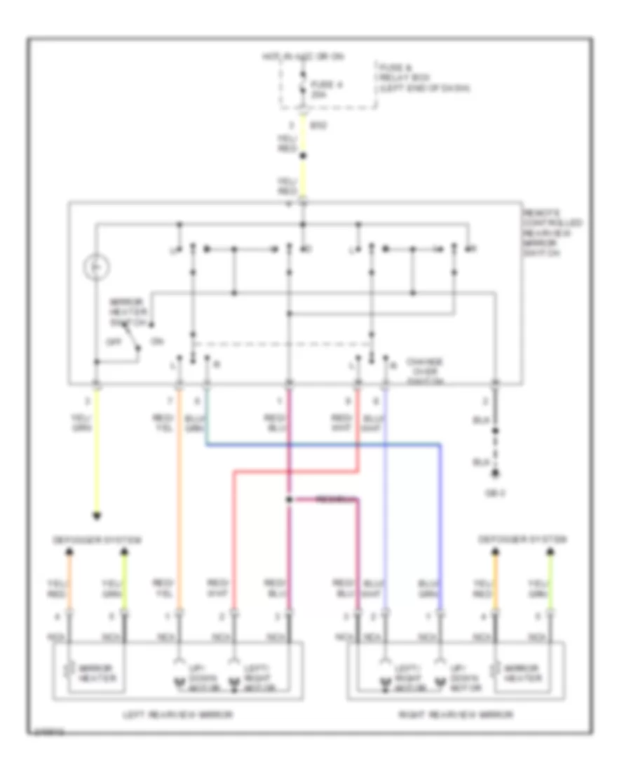 Power Mirror Wiring Diagram for Subaru Baja Turbo 2006