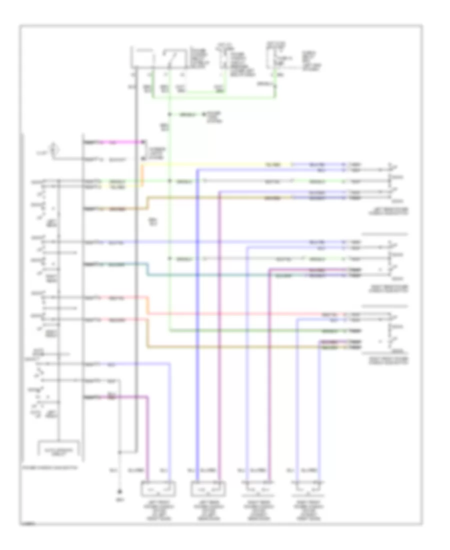 Power Windows Wiring Diagram for Subaru Baja Turbo 2006