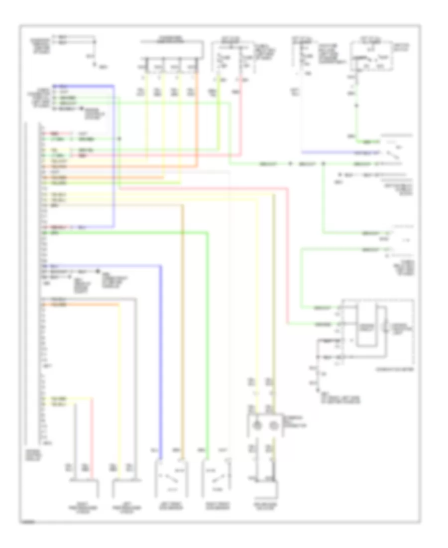 Supplemental Restraints Wiring Diagram for Subaru Baja Turbo 2006