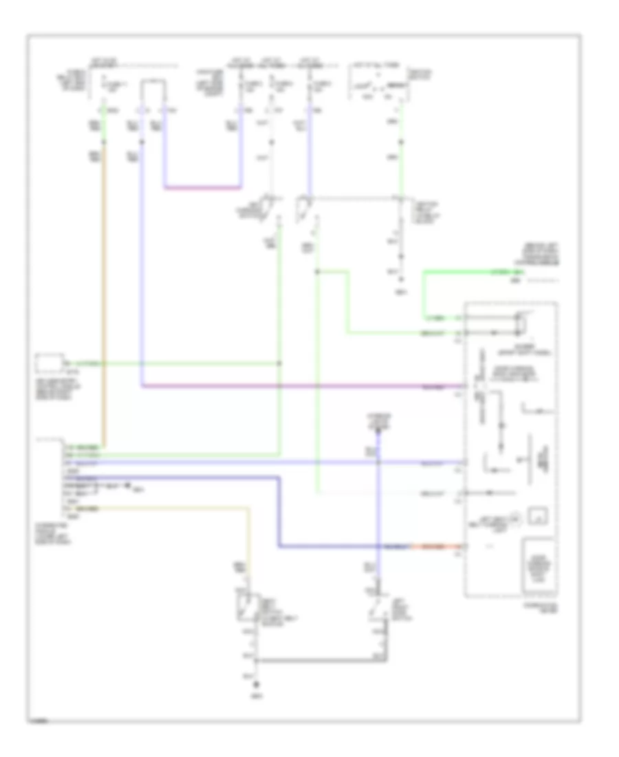 Warning Systems Wiring Diagram for Subaru Baja Turbo 2006