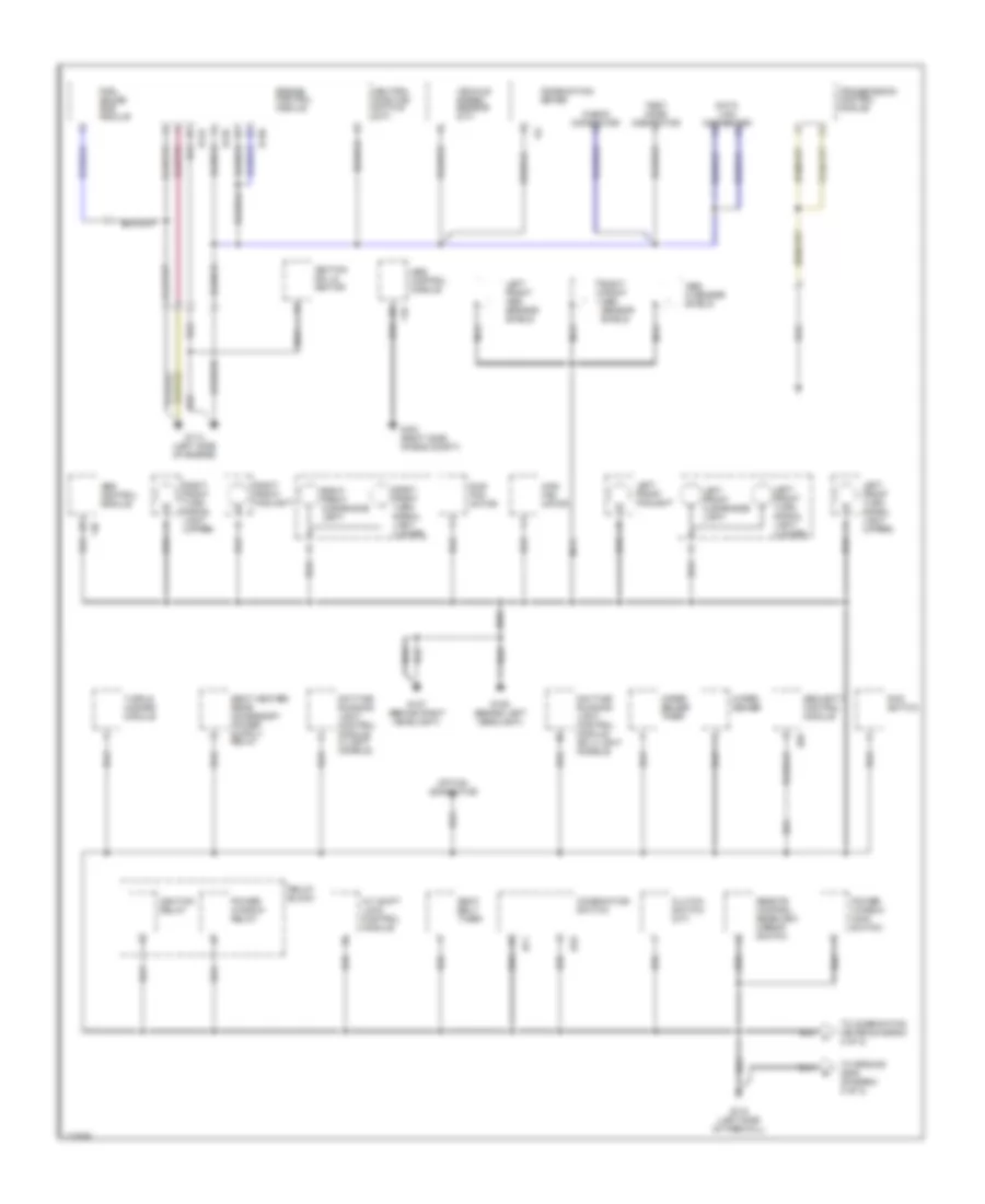 Ground Distribution Wiring Diagram 1 of 2 for Subaru Legacy GT Limited 2000