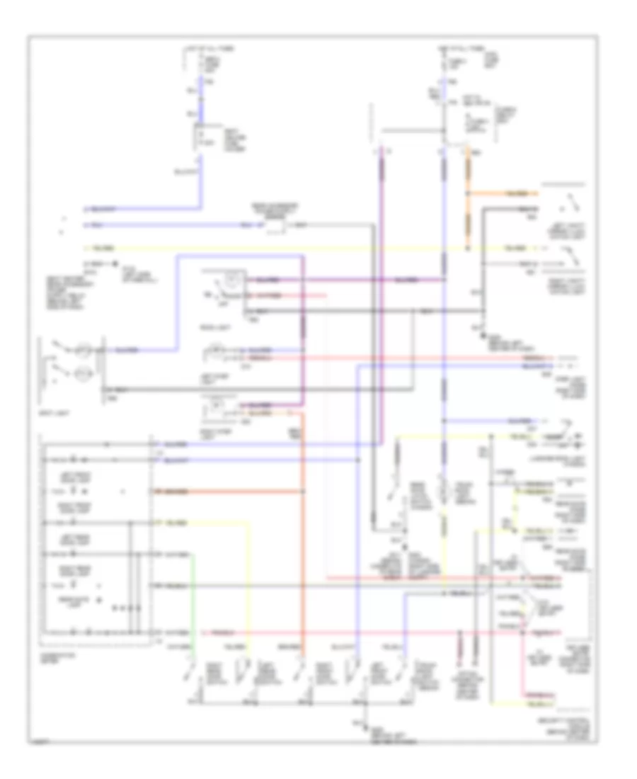 Courtesy Lamps Wiring Diagram for Subaru Legacy GT Limited 2000