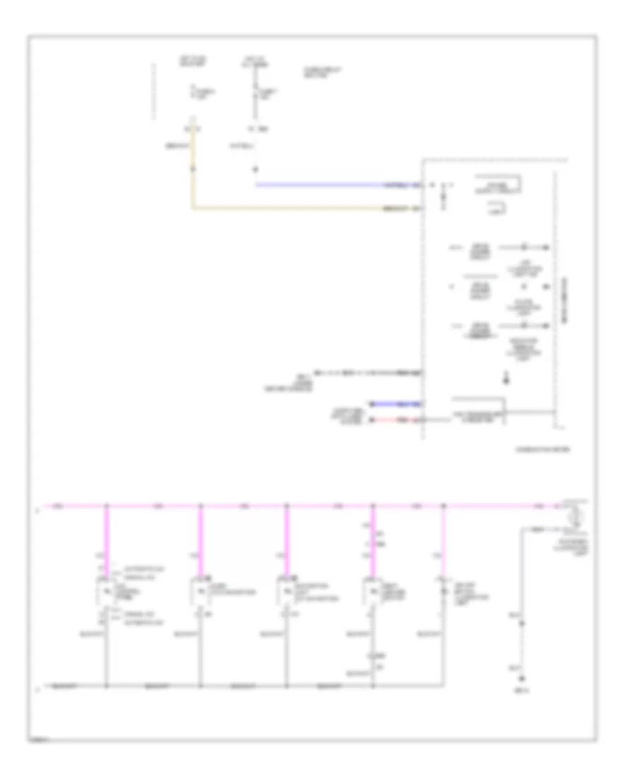 Instrument Illumination Wiring Diagram (2 of 2) for Subaru Impreza WRX Limited 2012