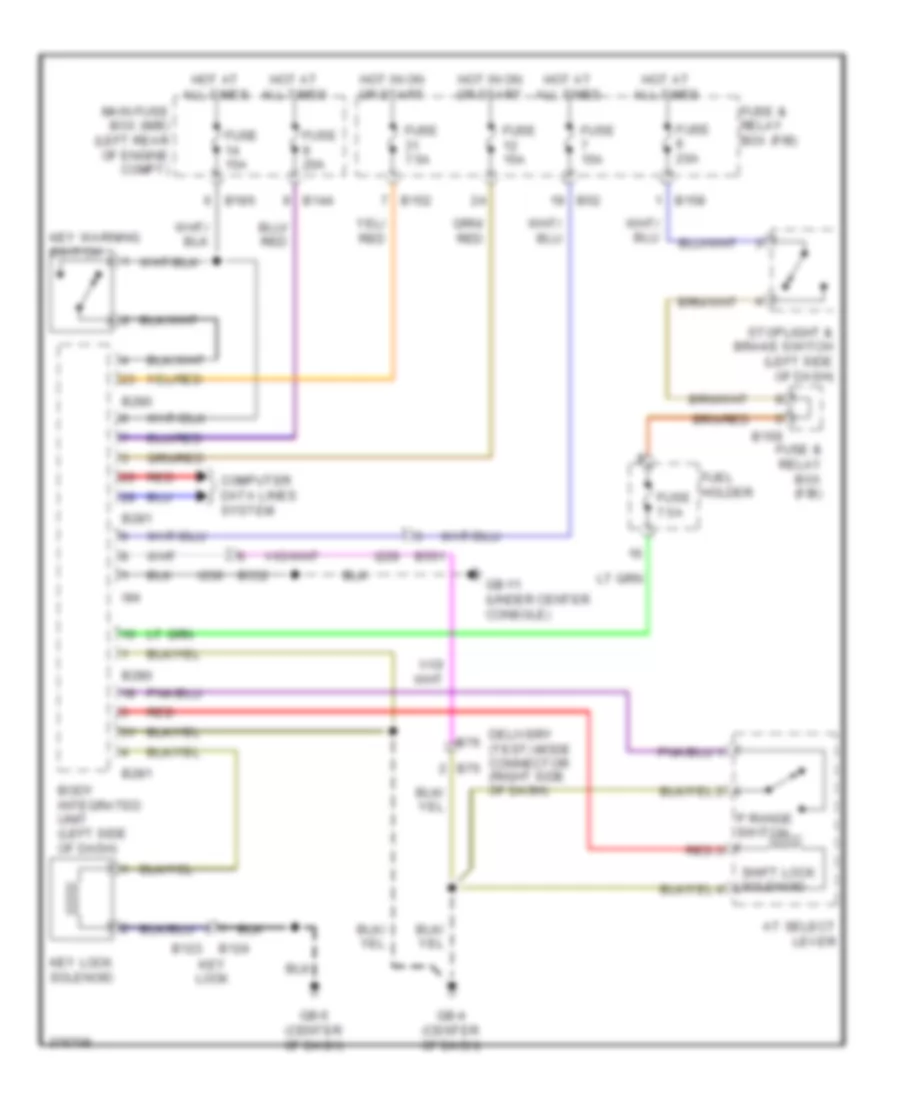 Shift Interlock Wiring Diagram for Subaru Impreza WRX Limited 2012