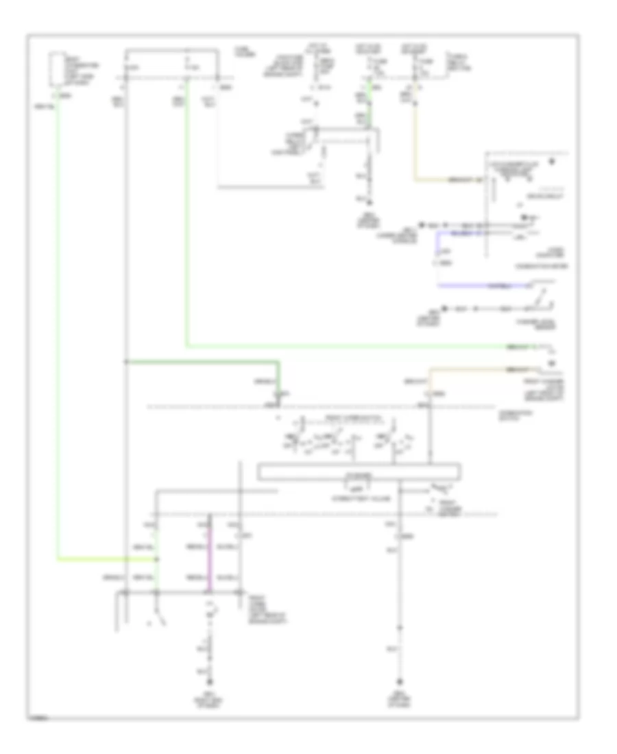 Front Wiper Washer Wiring Diagram for Subaru Impreza WRX Limited 2012