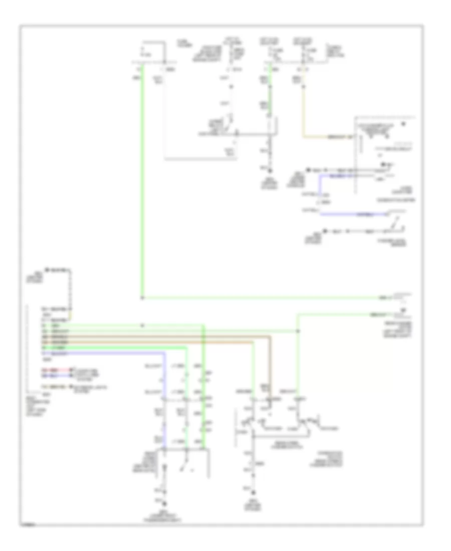 Rear WiperWasher Wiring Diagram for Subaru Impreza WRX Limited 2012