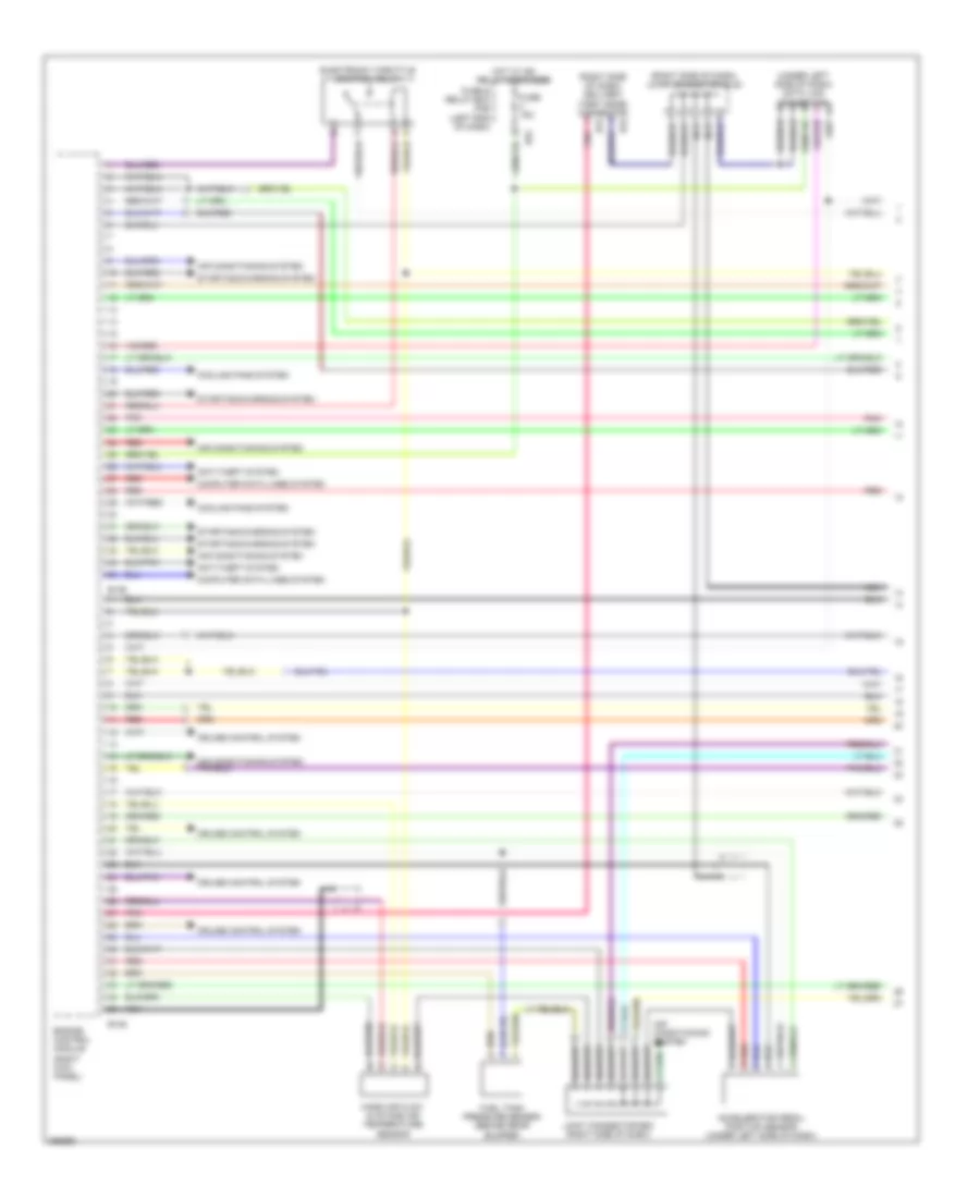 3.0L, Engine Performance Wiring Diagram (1 of 5) for Subaru Outback XT Limited 2008