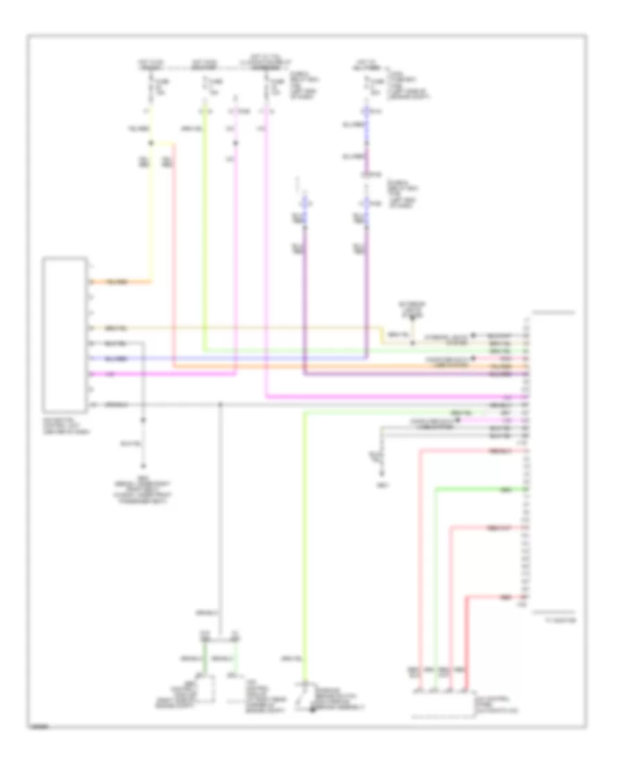 Navigation Wiring Diagram for Subaru Outback XT Limited 2008